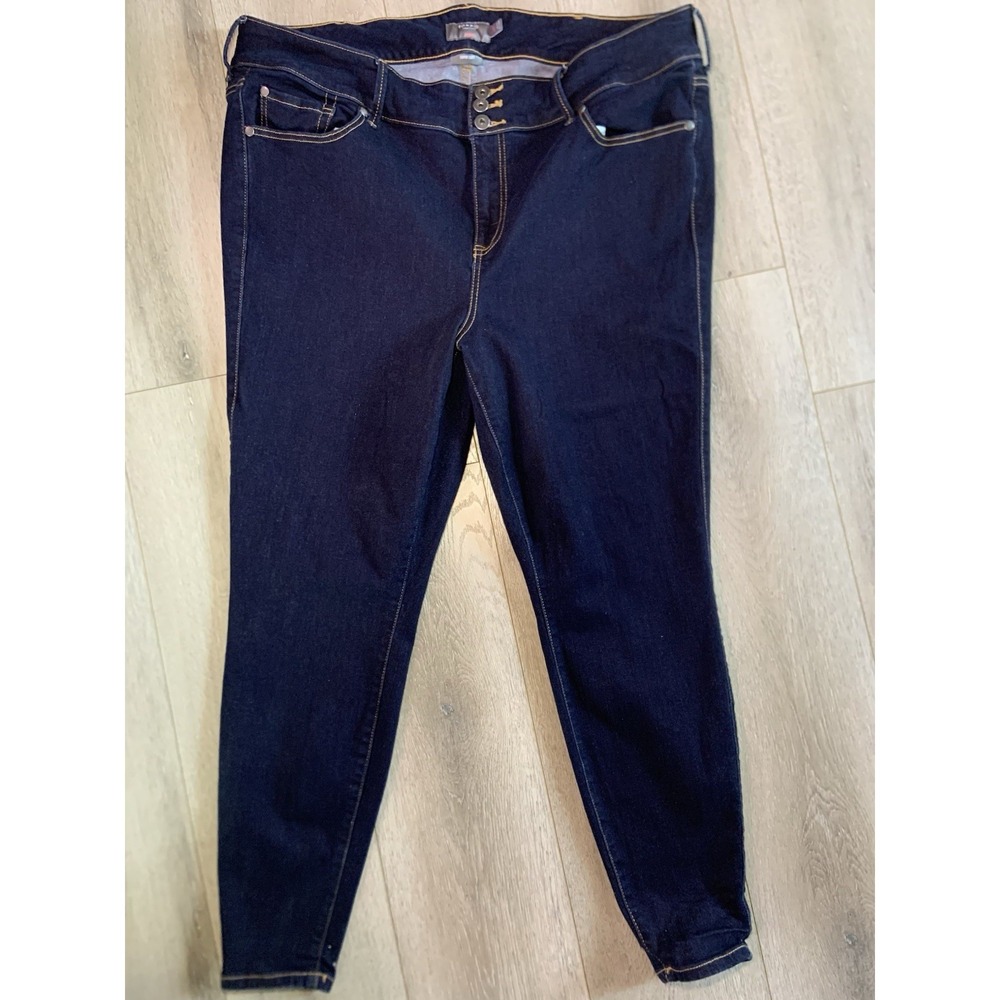 Torrid Feel The Fit Jegging Jeans Super Soft ‎ Womens Size 24T Skinny Button Fly
